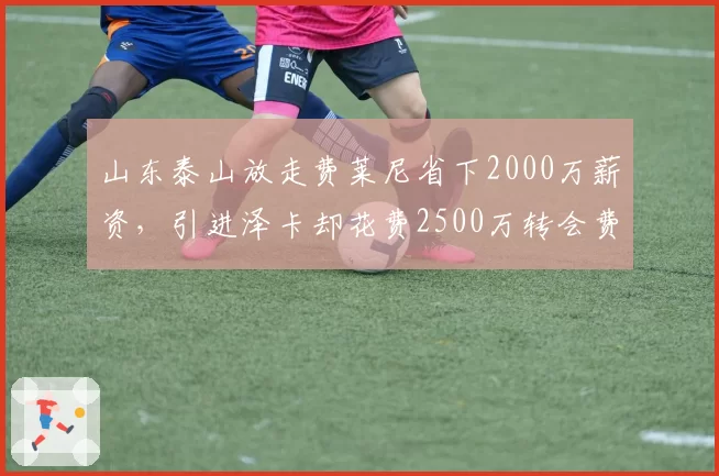 山东泰山放走费莱尼省下2000万薪资，引进泽卡却花费2500万转会费